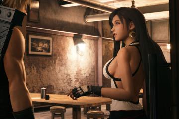Tifa black and white dress