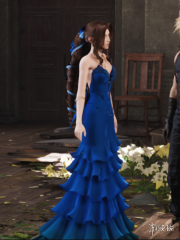 Aerith Pure Blue Princess Dress