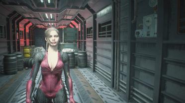 Ada & Claire Battle Suit - Dark red