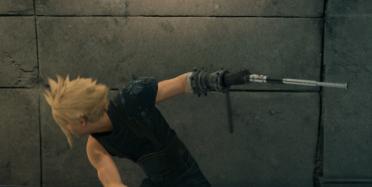 Reno's Shock Rod over Buster Sword