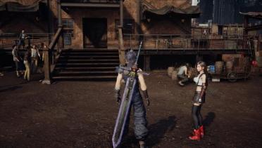 Mythril Saber over Cloud's swords