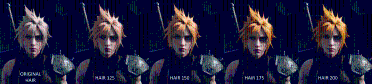 Cloud's Hair Yellowish