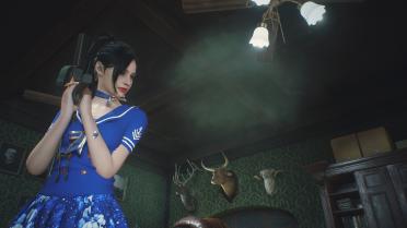 Ada & Claire Elegant Deep Blue Navy Dress