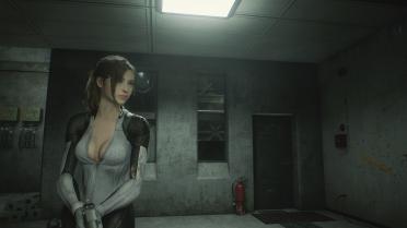 Ada & Claire Battle Suit - Gray and White