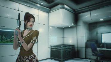 Ada & Claire Elegant Brown Navy Suit