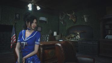 Ada & Claire Elegant Deep Blue Navy Dress