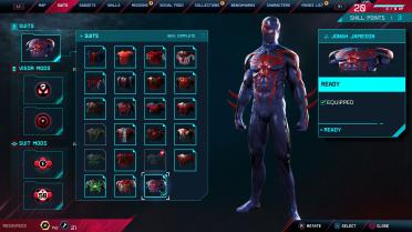 Spider-Man 2099 Black Suit Slot (Spider-Man Remastered)