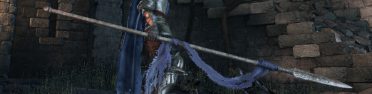 Blue Lothric Sword Scabbard and Spear Cloth