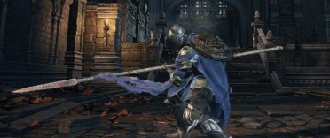 Blue Lothric Sword Scabbard and Spear Cloth