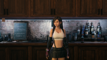 Tifa No Undershirt and Stockings