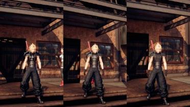 Zack Black Leather Armor 3 Models