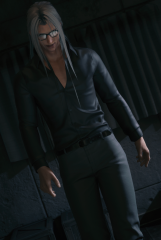 Smart Casual Sephiroth (with glasses)