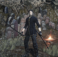 Black Sorcerer Gloves and Black Court Sorcerer Gloves