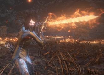 Black Painting Guardian Gown