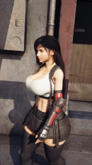 Squishy Tifa Thighs and Bigger Chest