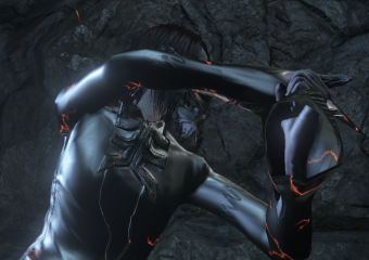 Black Painting Guardian Gown