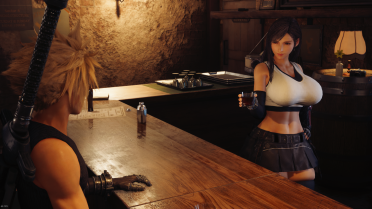 Squishy Tifa Thighs and Bigger Chest