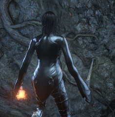 Black Painting Guardian Gown