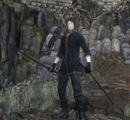 Black Sorcerer Gloves and Black Court Sorcerer Gloves