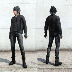 Black Casual Outfit - Noctis