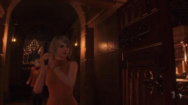 Ashley replaces Leon with her own animation and voice