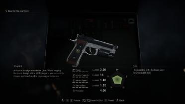 Wesker Mercenaries Handgun