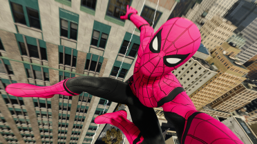 Miles Morales Pink Style for Stark Suit 2 Versions
