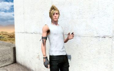Grey Casual Outfit (No Jacket) - Prompto