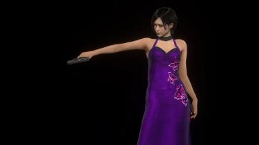 Ada Long Purple Cheongsam replace Leon
