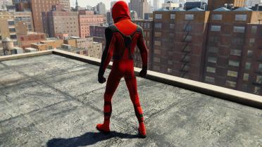 Miles Morales Crimson Cowl Suit