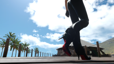 Ignis Costume HighHeels (Black and Red)