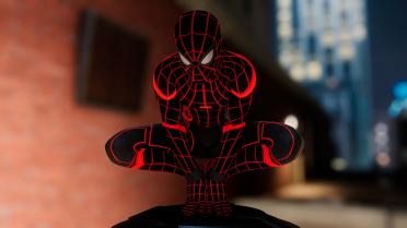 Miles Morales Maroon Style for Stark Suit 2 Versions