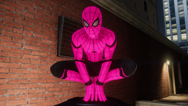 Miles Morales Pink Style for Stark Suit 2 Versions