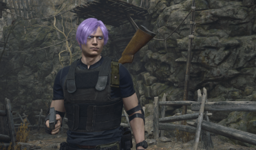 Purple Hair for Leon