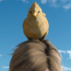 Head-mounted chick Chocobo (Male,Accessory)