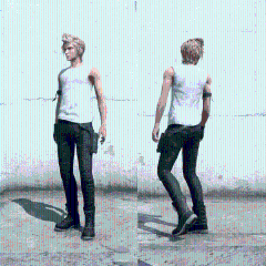 Grey Casual Outfit (No Jacket) - Prompto