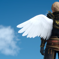 WhiteChocobo Wing (Male,accessory)