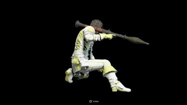 White and Gold Hero Costume Recolor (Default Hero Head)