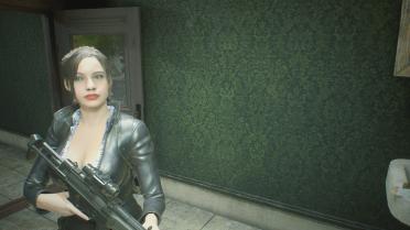 Ada & Claire in Nico Robin's Fine Lambskin Leather Dress