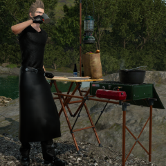 Ignis Black Apron