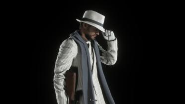 Chris Redfield in Pinstripe Costume (Midnight Black and White Chapel)