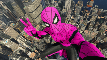 Miles Morales Pink Style for Stark Suit 2 Versions
