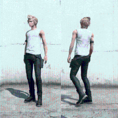 Grey Casual Outfit (No Jacket) - Prompto