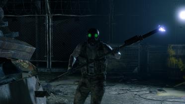 Original Militia Ganado Gas Mask (Glowing) Orange eyed with barb wires