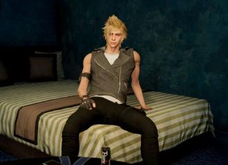 Grey Casual Outfit - Prompto