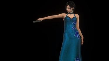 Ada Long Blue Cheongsam