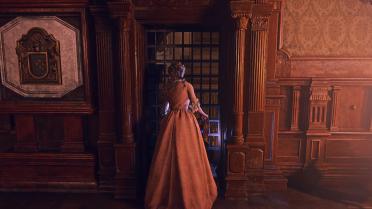 Ashley in an 18th Century Dress and Hairstyle