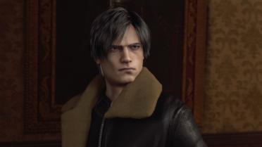 Leon Black Jacket with Darker Fur and Symbols