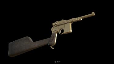 Gold and Wood Weapons