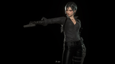 Ada Black RE6 Outfit replace Leon